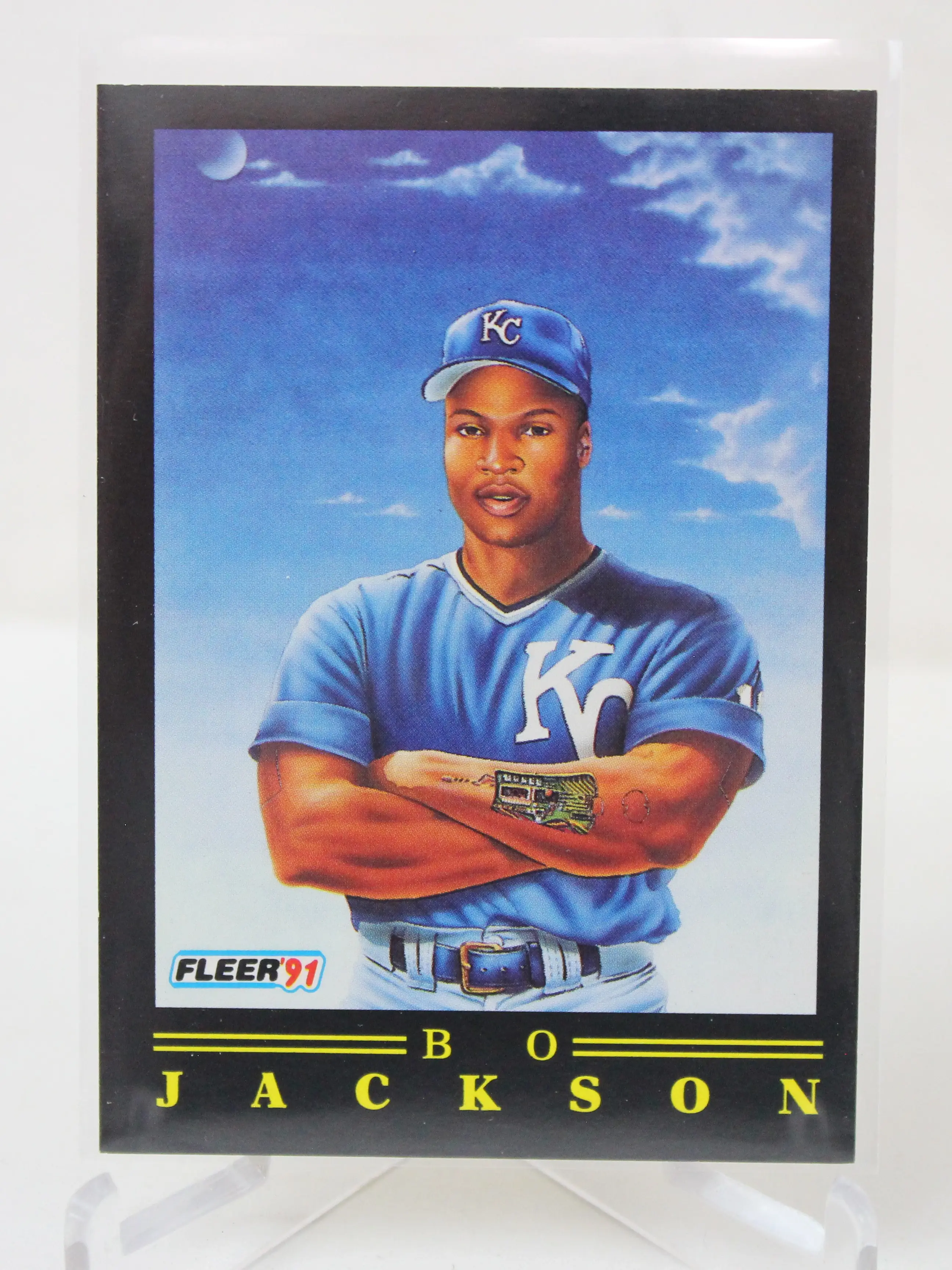 1991 Fleer Pro-Visions Bo Jackson #5 of 12 Insert Kansas City Royals Vintage Baseball Card
