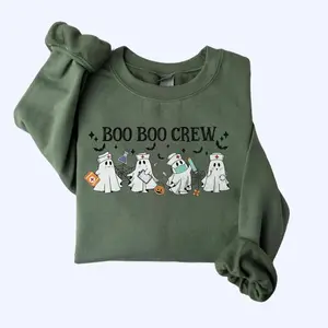 Boo Boo Crew Sweatshirt, Halloween Ghost Nurse Shirt, Nursing Halloween Sweater, Ghost Nurse, Fall Nurse sweatshirt, RN ER ICU Nurse Shirt, Gift For Nurse