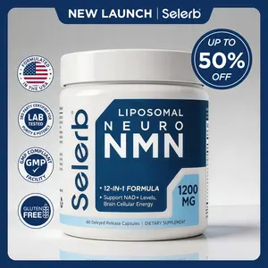 Selerb Liposomal Neuro NMN Complex – 1200 mg | NMN 500 mg | TMG | CoQ10 | Resveratrol Blend Supports Cellular Energy & NAD+ Levels | Brain Focus & Daily Vitality Support – Dietary Supplement