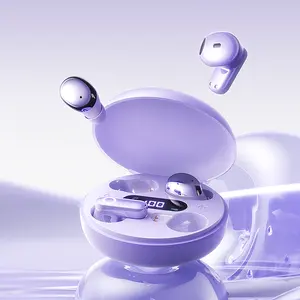 CHENRUIDA M166 Wireless Earbuds Bluetooth Headphones Dual Earphones AI ENC Noise Cancelling Directional Sound, Spatial Audio, 76H Long Battery Life LED Display Sleep Headphones Mini Invisible Earbuds 2-in-1 Semi-in-ear In-ear Bluetooth 5.3 HiFi Sound