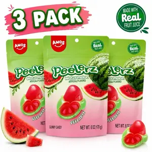 3-Pack Amos Peelerz Watermelon Gummy Candy