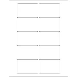 212 MAIN White Rectangle Permanent Glue Labels, 3x2 in, Laser/Inkjet Compatible, Label Printing Ready, 1000-Count Pack, Ideal for Custom Labeling