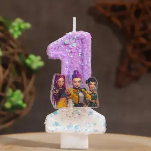 Creative Digital Candle Witch Hunt Team, Unique Decorative Item, Perfect Gift for Halloween Party, Fun and Spooky Design
