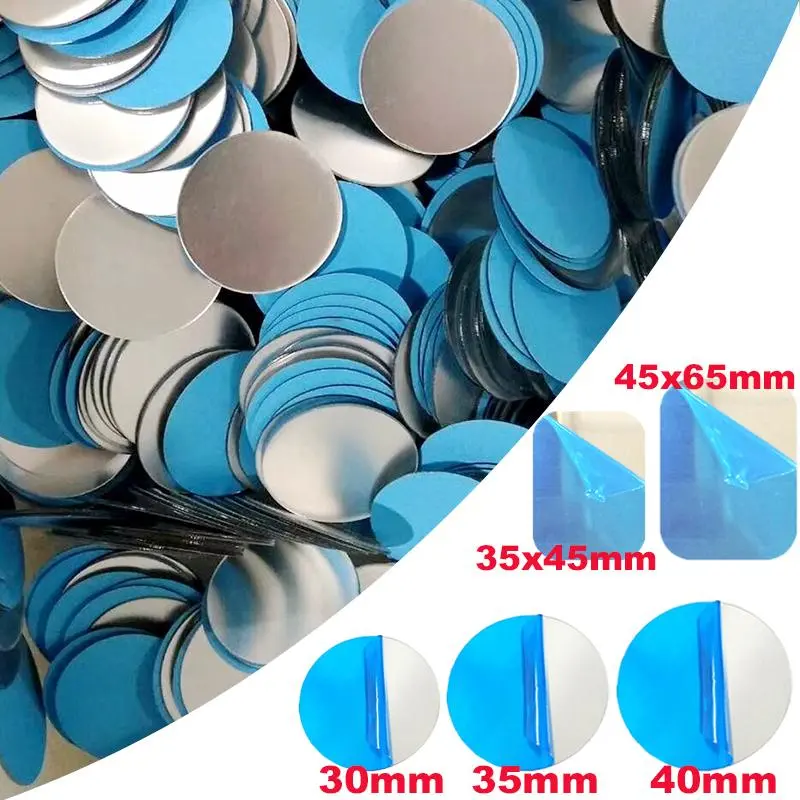 2026 New 1/5/20Pcs Magnetic Metal Plate for Magnetic Car Phone Holder Round Square Iron Sheet Sticker Mobile Tablet Magnet Holder Mount