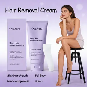Oceaura Hair Removal Cream - Gentle Unisex Formula, Long-Lasting Smooth, Slow Hair Growth & Full Body Use，Unisex