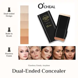 6-color Dual - Ended Eraser FoundationStick -Multi - Use Concealer & Highlighter forAcne Marks, Nose Contour Flawless MakeupFinish Versatile Cosmetic Tool, daily gift