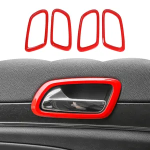 Inner Door Handle Bowl Ring Trim Cover, Car Accessories for 2011-2020 Jeep Grand Cherokee,summervibes Car Interior Decorative Car Decorations