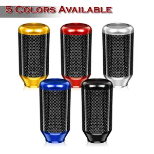 Universal 5 or 6-Speed Manual Aluminum Carbon Fiber MT Transmission Shifter Knob