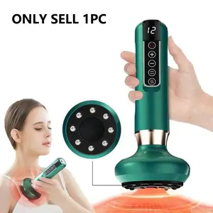 Upgraded Smart Gua Sha Tool, 1 Box of Negative Pressure Cupping Massager, Steel Ball-Style Heated Pressure-Relief Cupping Set, 12-Speed Adjustable Cupping Relaxation Massager for Men and Women, Free Essential Oil Cupping Set, Holiday Gift