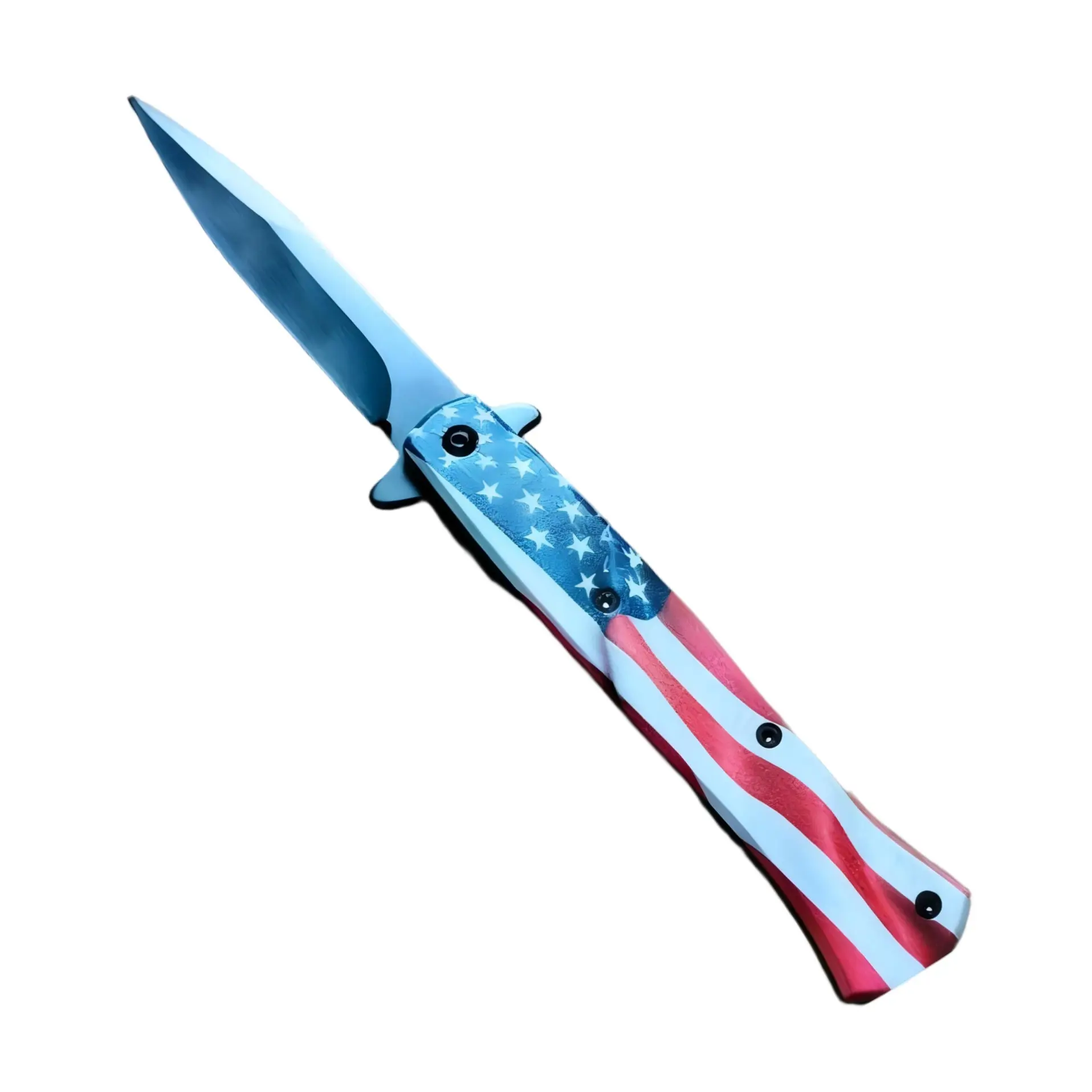 American Flag Folding Knife (Wave)