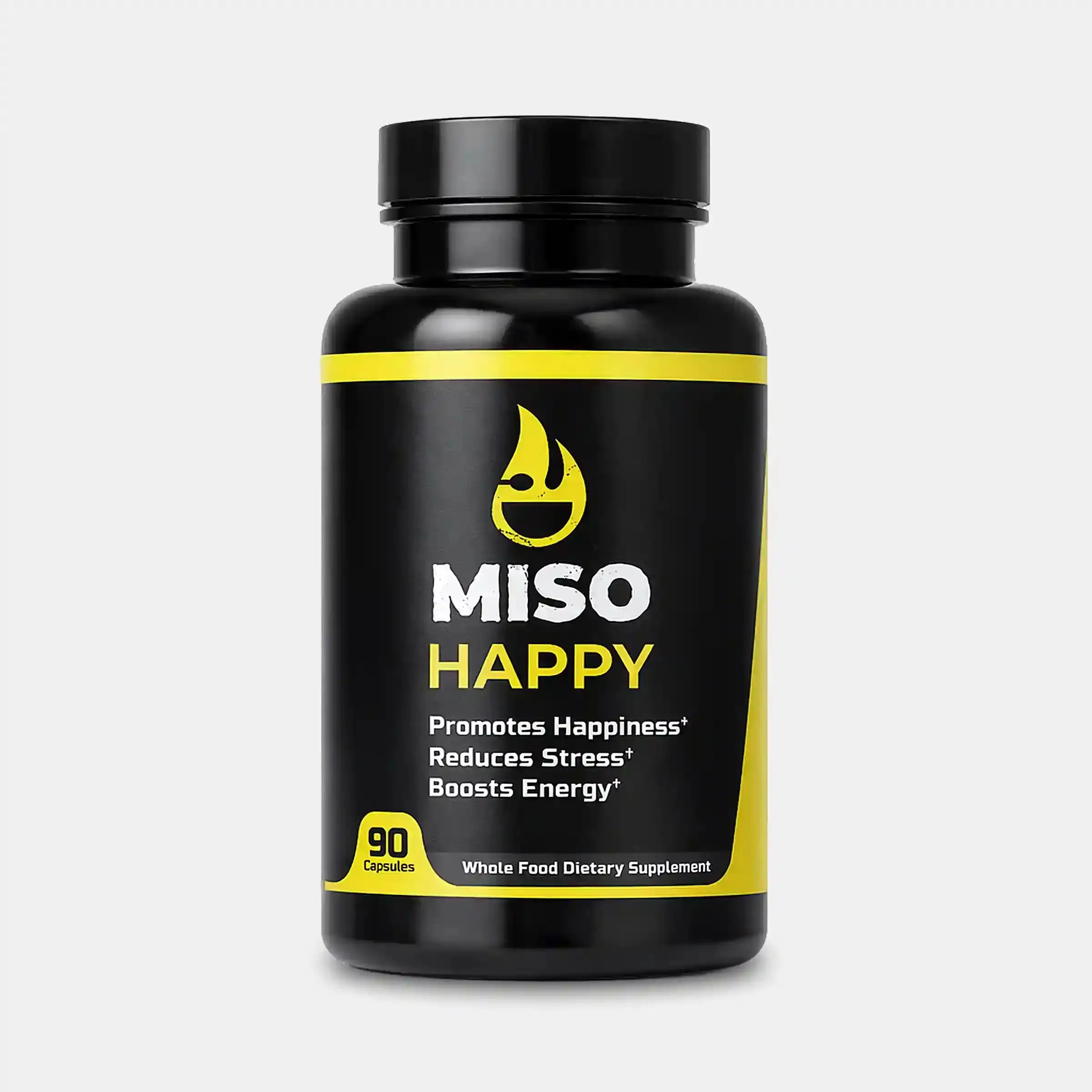 MISO HAPPY - Regenerative Organic Certified Garbanzo Bean Miso Rhodiola Rosea & KSM-66 Ashwagandha for Mood Support Energy Boost Stress Reduction