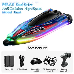 2.4GHz Remote Control Boat/submarine, Outdoor Pool/water Toy, Variable Speed, Rechargeable Batteries, 20-Minute Playtime, Beginner Friendly, RC Boat