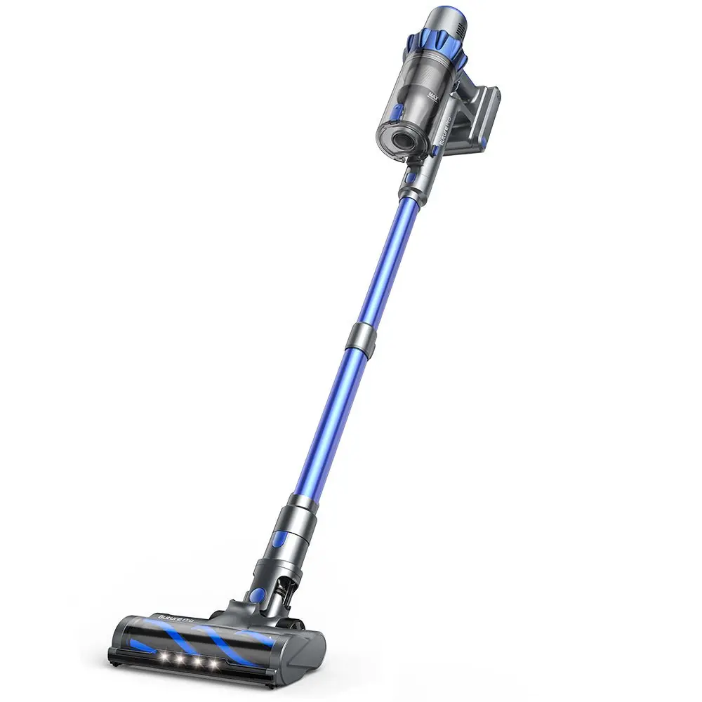 Buture BP10 Cordless Vacuum Cleaner - Household Vacuum & Floor Care Appliance with 7-Cell Battery, Extendable Stick, Intelligent Automatic Suction, Dual Bristles, Wall Mount, Touch Screen, LED Lights, Multiple Modes, High Torque, Cyclone, Quiet Operation,