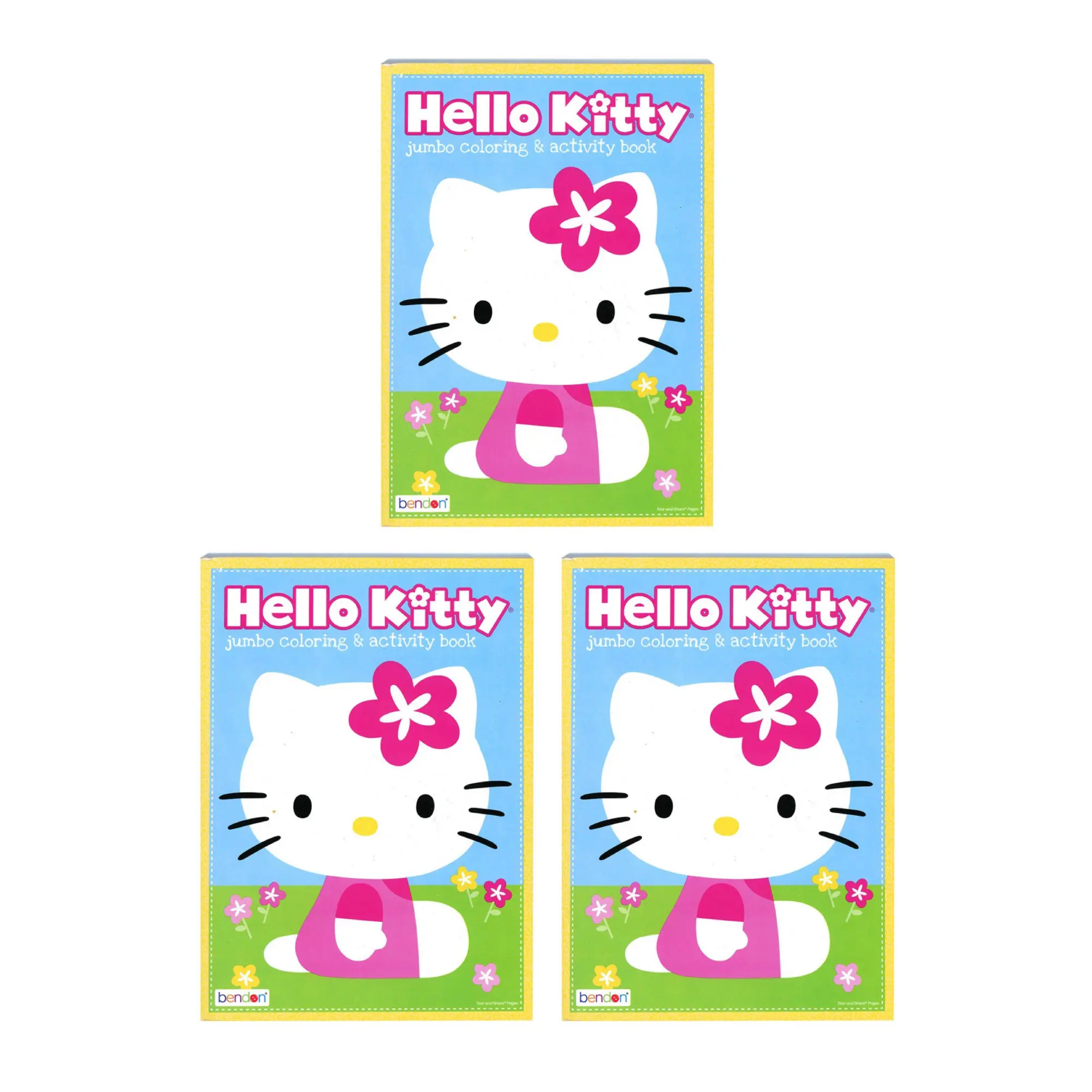 Pack of 3 Sanrio Hello Kitty & Friends Jumbo Coloring & Activity Book