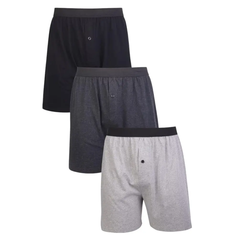 Knocker Men's Cotton Knit Boxers 3-Pack
