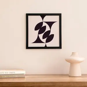 eletecpro 12x12 Picture Frames Set of 9 Classic Gallery Wall Frame Set Displays 8x8 Photo with Mat or 12x12 without Mat, Square Collage Wall Decor, Black Modern Home Decor for Hanging