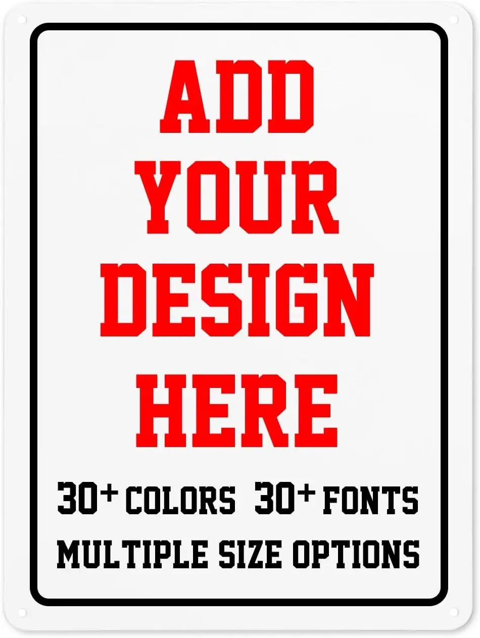 Custom Signs Outdoor，12x18inch Personalized Metal Parking Signs For Business,Intersection Signs,Road Signs,Outdoor Garden Signs,Workplace,Office,Home,Hazard Decorative Signs.