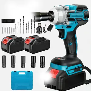 3-in-1 Impact Tool Kit – Wrench, Drill & Screwdriver in One | 5 Impact Sockets (Various Sizes) + 8 Drill Bits + 10 Screw Bits | Cordless Freedom for Mechanics