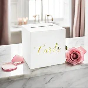 1pc Card Box, Elegant Gift Box, Classy Gift Box, Special Box for Wedding Gifts, Anniversary Money Box, Birthday Party Decorations, Includes Ten Greeting Cards