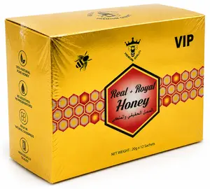 Premium Multi- Compartment Food Container Unit - Complete with 12 Single-Serve Travel Royal honey Packet Samples