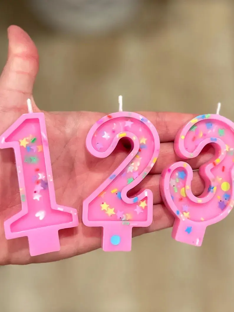 Confetti Birthday Cake Topper