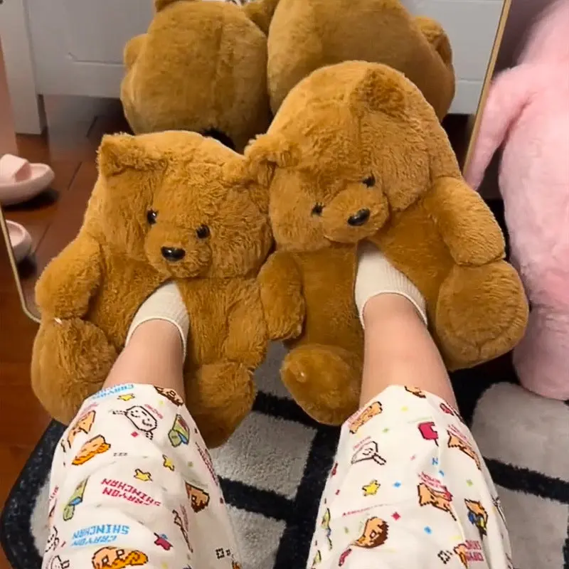 Bear-Cotton Slippers