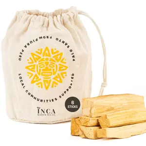 Palo Santo Sticks – Sustainably Harvested, SERFOR Certified, 6-Pack | Aromatic Incense Wood from Peru
