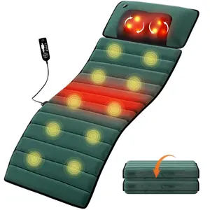 Full Body Shiatsu Massage Mat with Heat & Red Light Therapy  10 Vibration Motors for Ultimate Relaxation,summerwins
