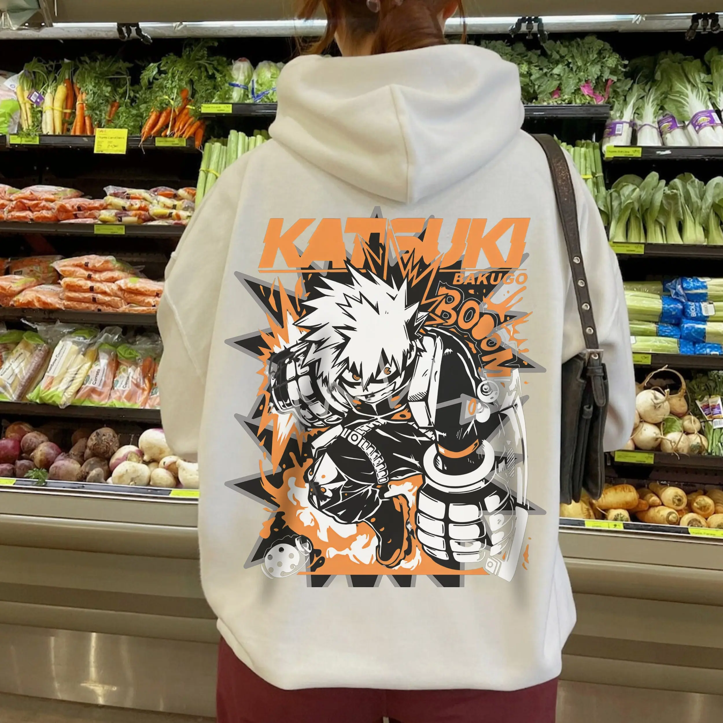 Bakugo Katsuki My Hero Academia Anime Graphic Sweatshirt, Katsuki My Hero Academia Anime Pullover Hoodie For Men and Women