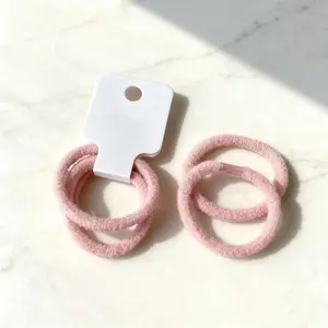 2 Hair Bands Seamless Ponytail Fixator No Damage Thick Elastic Scrunchies for Women Girls Men Hair Accessories Durable Neutral Colors Gym Wrap Headband