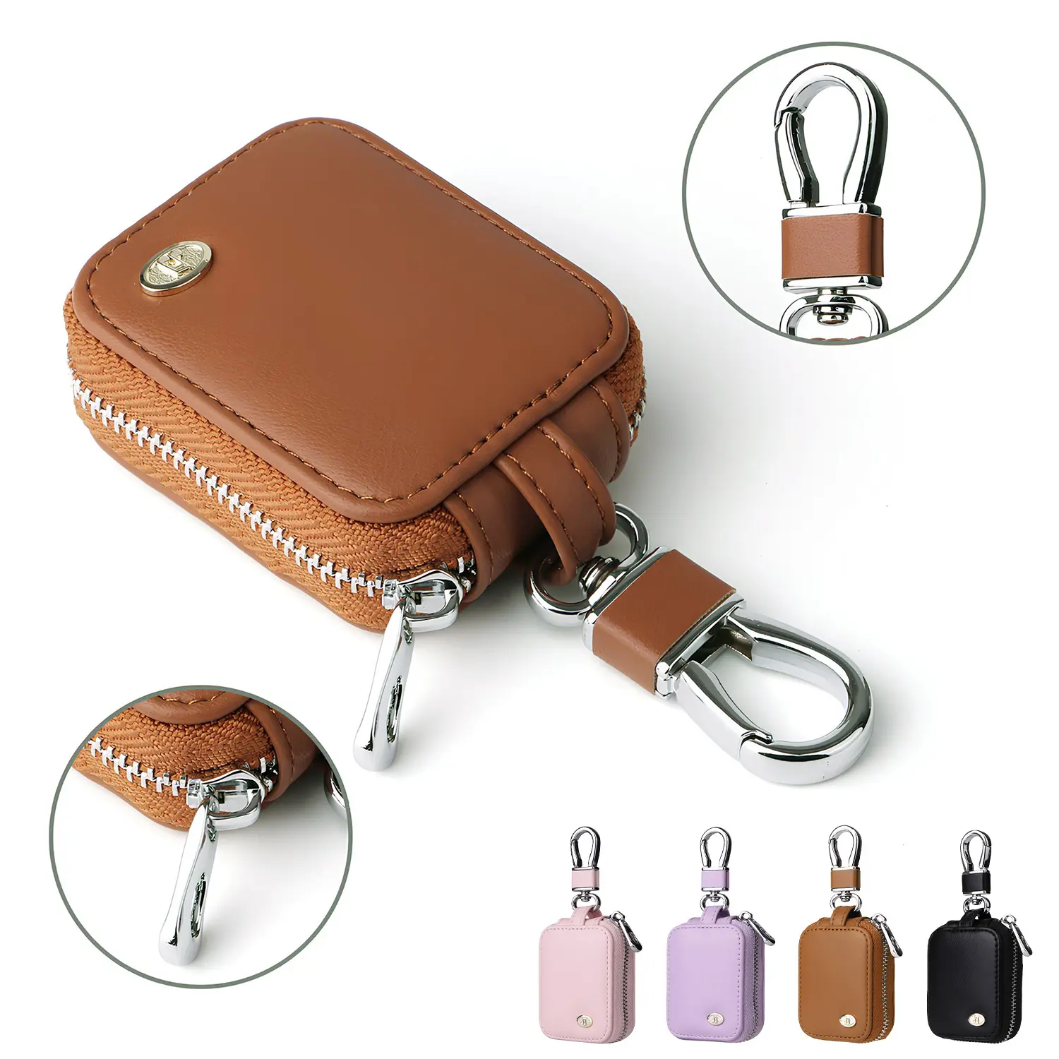 Universal Audio Earphone Protective Case with Keychain - Dustproof, Waterproof, Anti-Scratch Travel Bag for AirPods 1/2/3/4/Pro/Pro 2 Wireless Earbuds, Mesh Cable Stash