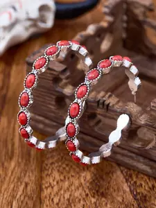 Vintage Western Turquoise Pendant Earrings, Bohemian Large Oval Metal Ear Rings, Elegant Women's Jewelry Gift for Girls and Ladies, Turquoise Dangle Earrings