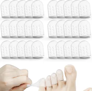 30Pcs Silicone Anti-Friction Toe Protector Women, Breathable Toe Covers Sleeves Toe Protectors Caps Little Big Pinky Toe Protector for Men Women.