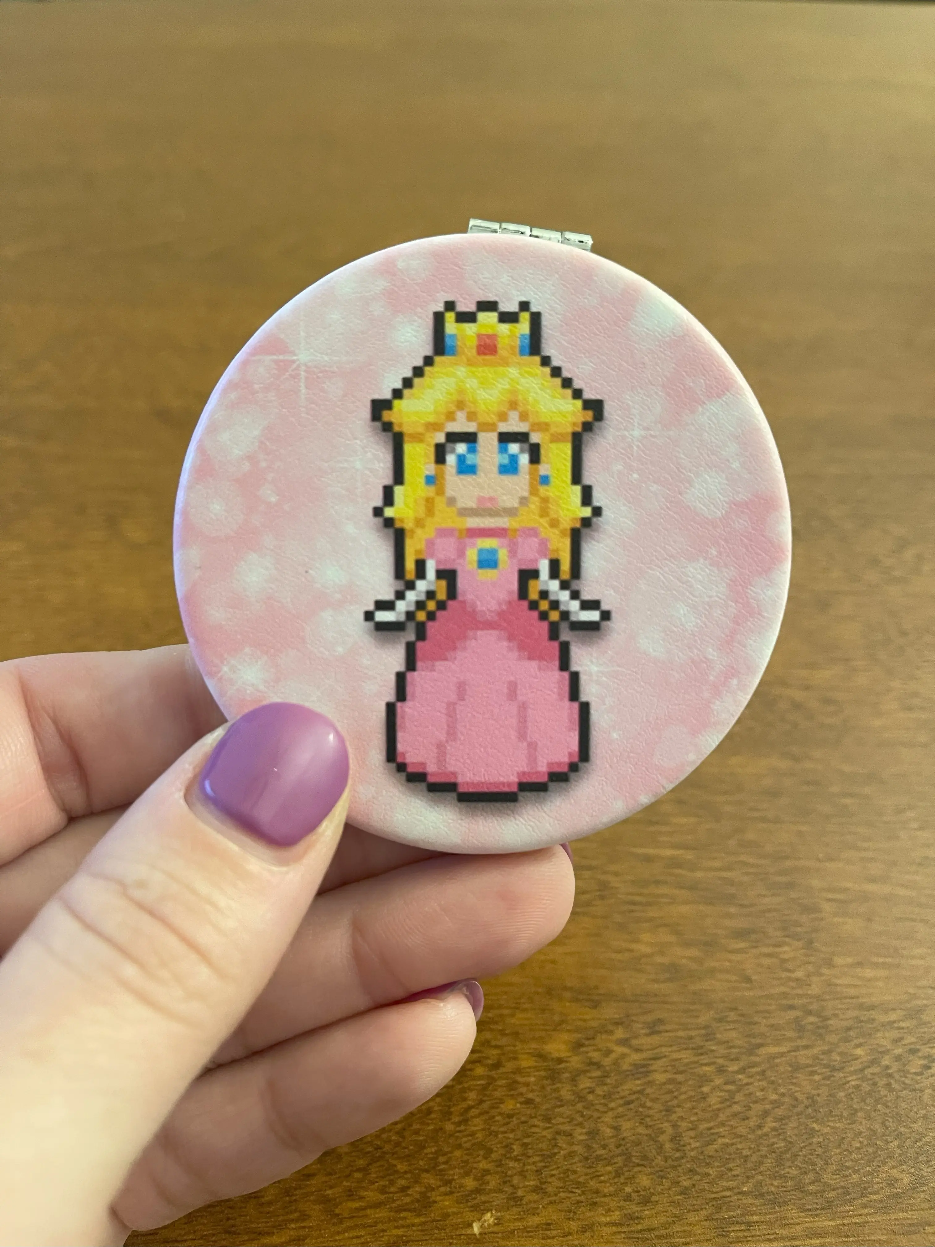 Pixel Princess Compact Mirror