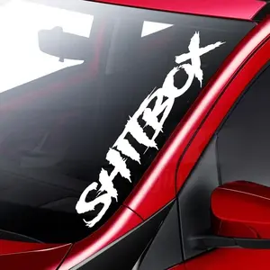 Large Shitbox Version Lowrider Car Truck Window Windshield Lettering Decal Sticker Decals Stickers Drift Dub Lowered JDM Fresh Detailed Stance Fitment 4x4