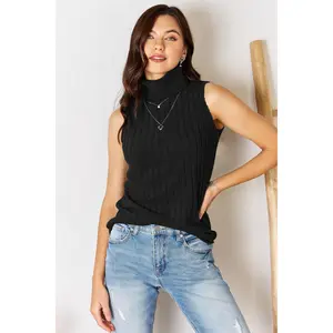 BASIC BAE Ribbed Turtleneck Tank