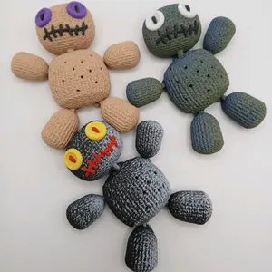 Crochet Look Voodoo Dolls  3d Printed Decor Figurines Party Favor Treats Spooky Ornaments Decoration print articulating desktop