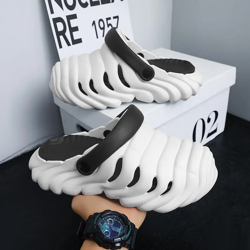 Unisex Anti Slip Slippers, Lightweight EVA Foam Casual Shoes Clogs for Indoor Outdoor and Garden Use, Indoor Outdoor Slippers, Non Slip Lightweight