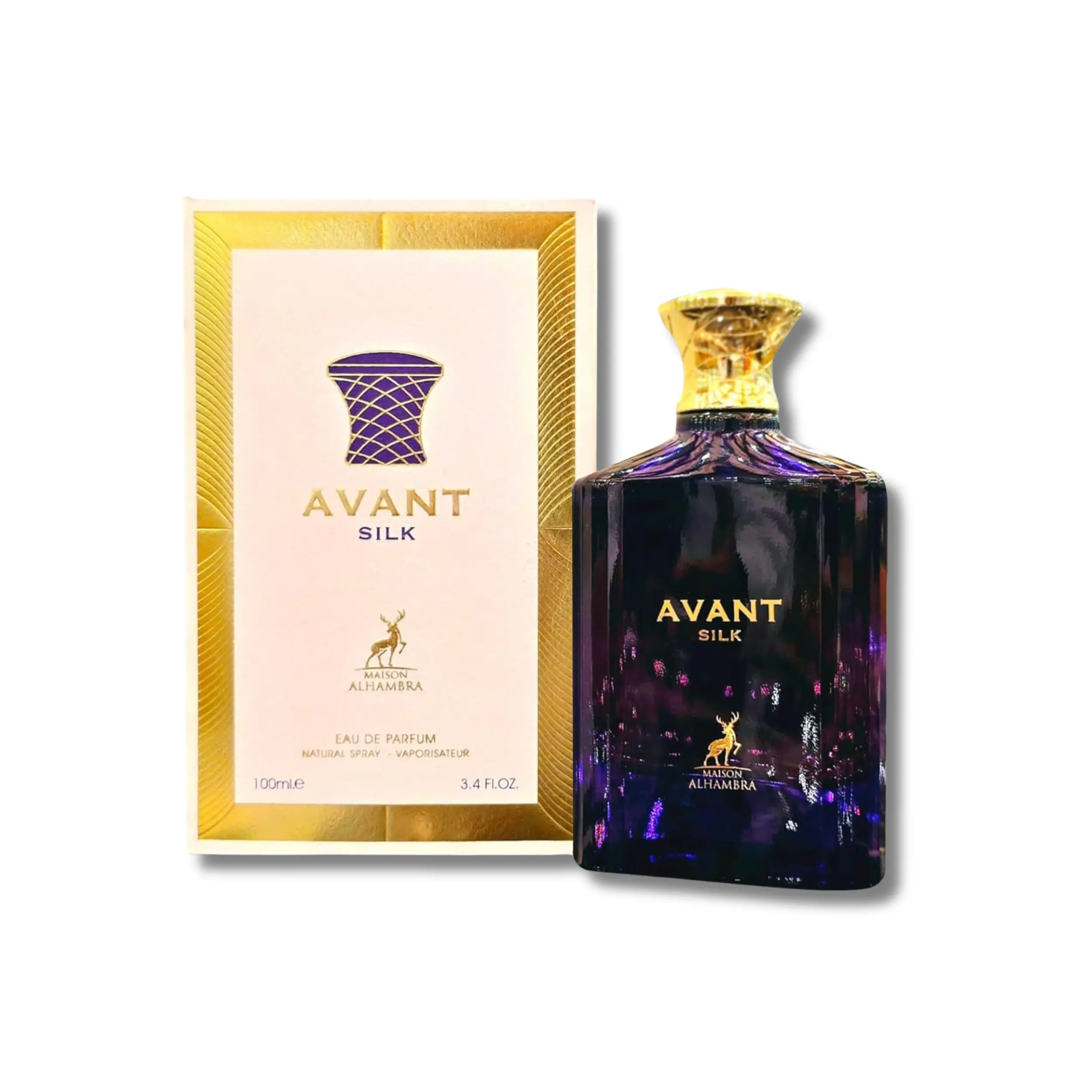 Lattafa Avant Silk by Maison Alhambra EDP, Luminous Floral Perfume for Women, Clean Girl Scent with Jasmine, Rose & Patchouli, 3.4 fl oz, Smelling Good, Women's Perfume, Clean Girl Perfume