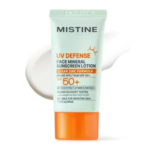 【NEW】[Mistine Official] SPF50+ Mineral Face Sunscreen Lotion | Lightweight, Non-greasy | Natural Finish | Non-irritating | No Pilling | Dermatologist Tested | Gentle Formula | Sensitive & Acne-Prone Skin Friendly | Daily Use | Hydrating #SummerWins