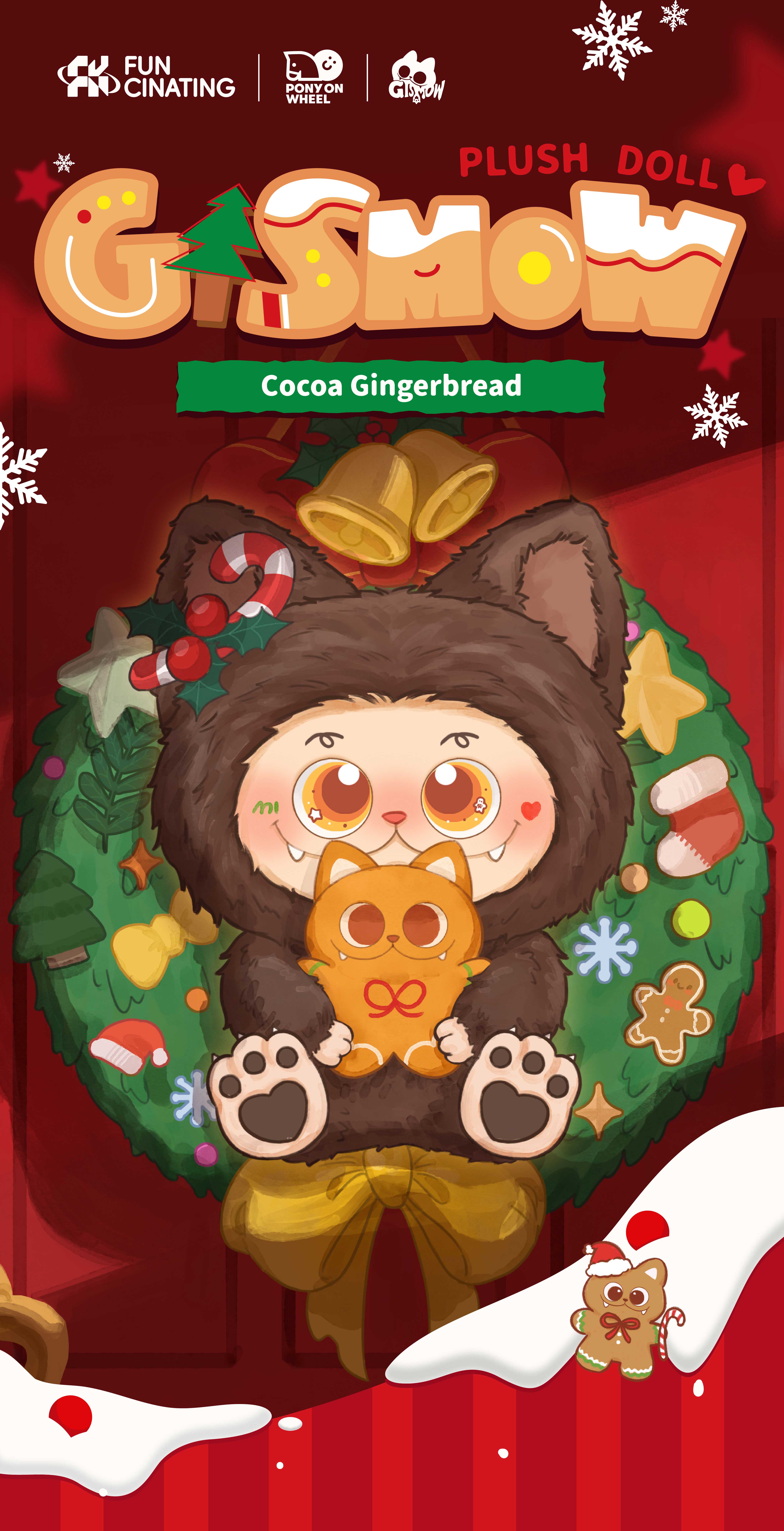 GISMOW Cocoa Gingerbread vinyl plush doll illustration