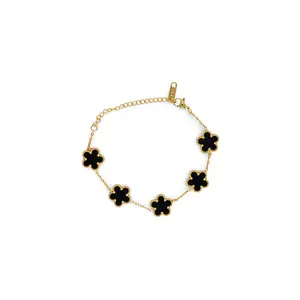 Bracelet Five-Leaf Clover Flower
