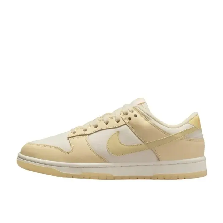 Nike Dunk Low Muslin Team Gold Women's Closed Casual Athletic Sports Walking Shoes - Fashion Footwear Trainers