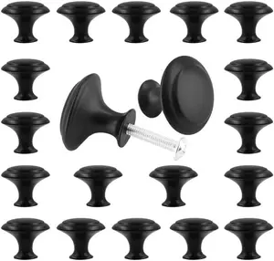 20 Pieces Drawer Knobs, 27mm Black Cabinet Drawer Pulls , Dresser Kitchen Knobs, for Cabinets with Screw 20 Pieces Drawer Knobs, 27mm Black Cabinet Drawer Pulls , Dresser Kitchen Knobs, for Cabinets with Screw