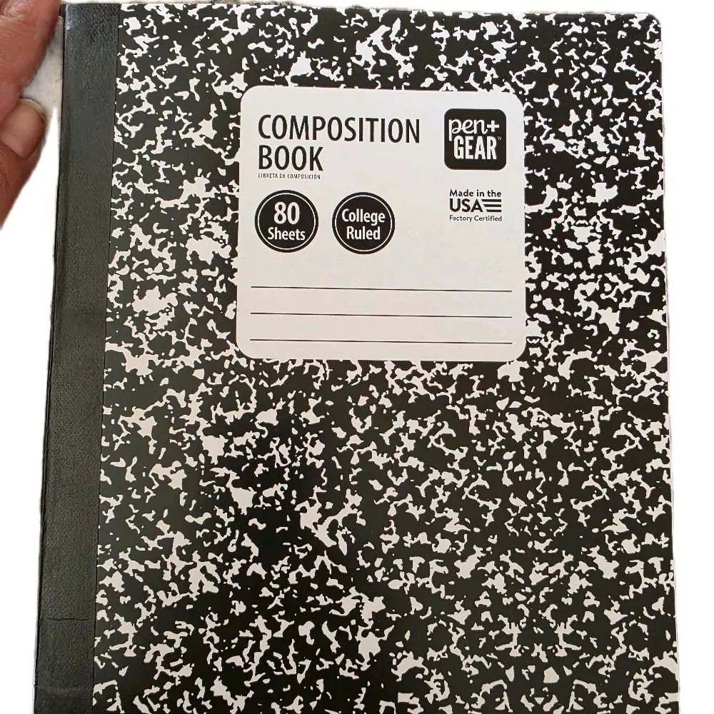 Composition book for school ,it can be costume with name on it !!!
