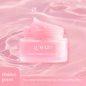 LUMAZO - Pore-Controlling Gel Cream, conceals pores, smooths skin texture, skin care, moisturizes and hydrates, keeps makeup in place