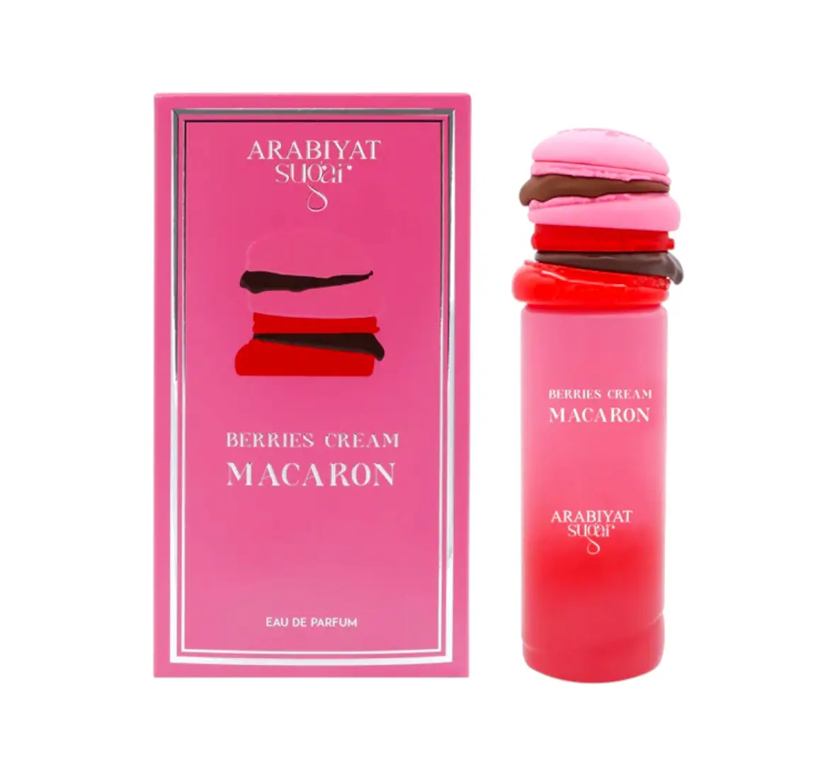 Arabiyat Sugar | Berries Cream Macaron | Women's Fragrance | 100 ML 3.4 OZ | Eau De Parfum | Jasmine - Raspberry & Maltol