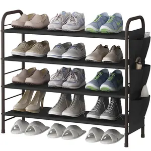 3/4 Tier Shoe Rack Shoe Cabinet with Side Pockets, Can Hold Up To 9-24 Pairs, Waterproof, Easy To Assemble Deals For You Days