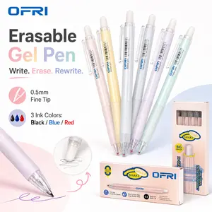5 PCS Magic Ink Erasable Gel Pens Set - 0.5mm Fine Point, Writes Like a Gel Pen, Erases by Friction, Perfect for Kids Homework, Personalized teacher gift,Drawing & Mistakes-Free Writing (Black Blue Red) summerwins