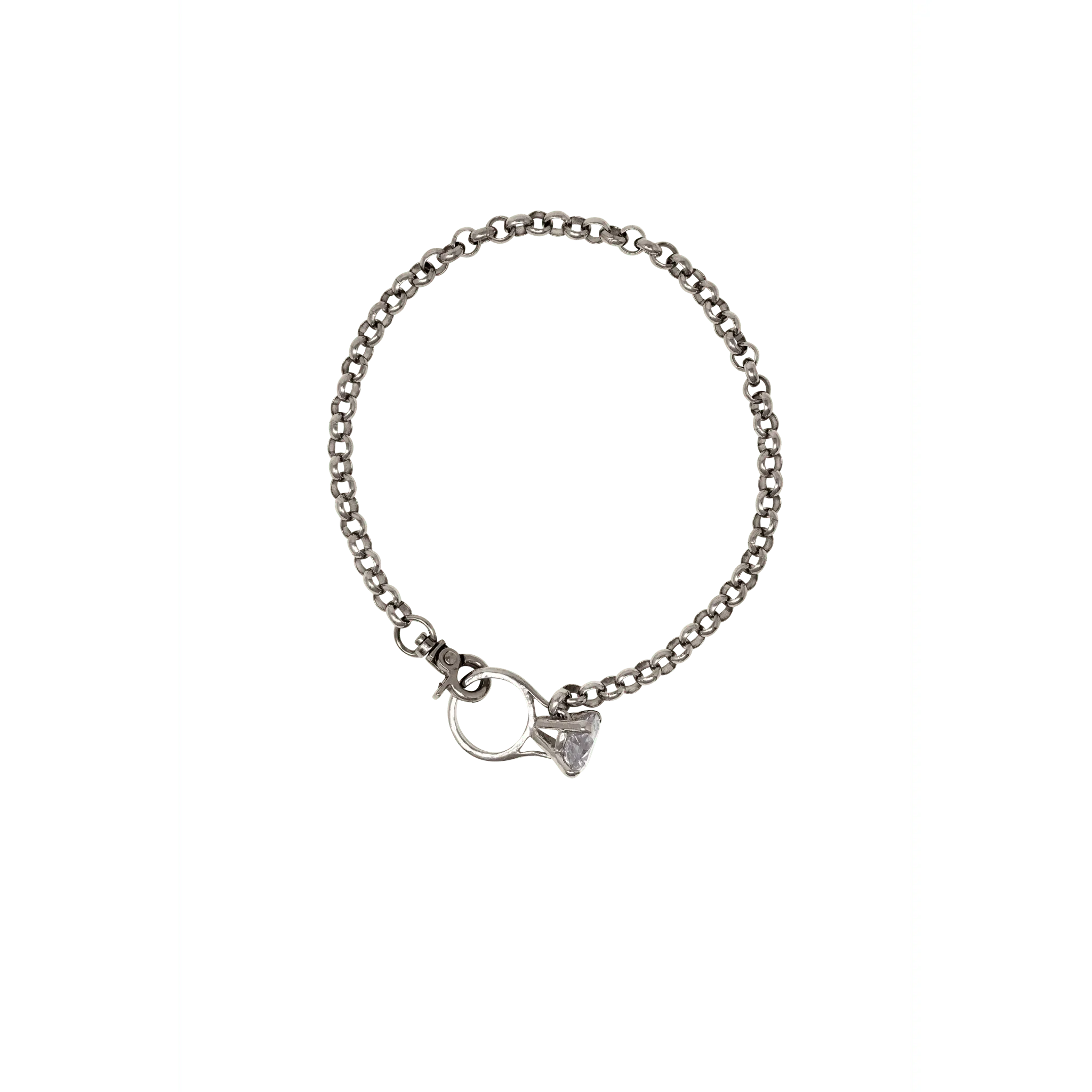 SILVER RING NECKLACE